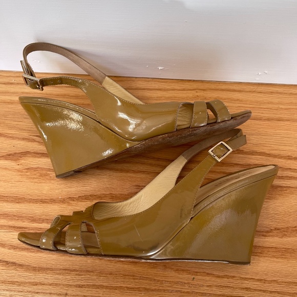Kate‎ Spade Patent Leather Wedges Size 9.5 - Picture 6 of 7
